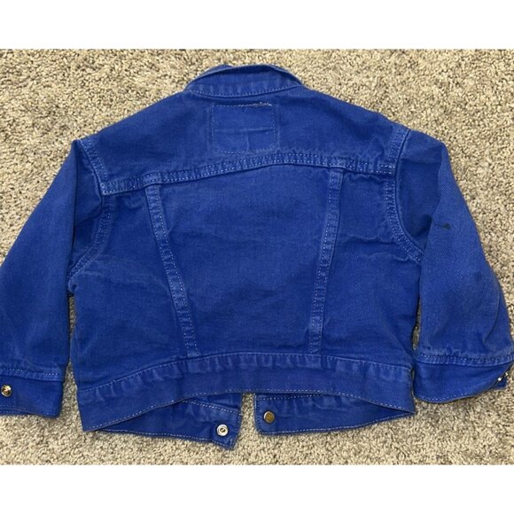 VTG‎ Little Levi’s 72027 Toddler 2T Denim Trucker Jacket USA Made Orange Tab - Picture 12 of 13